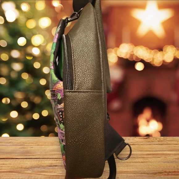 Handmade Retro Style Character Sling Bag Backpack Set - Picture 3 of 8